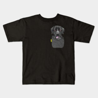 Labrador Retriever FU Pocket Kids T-Shirt